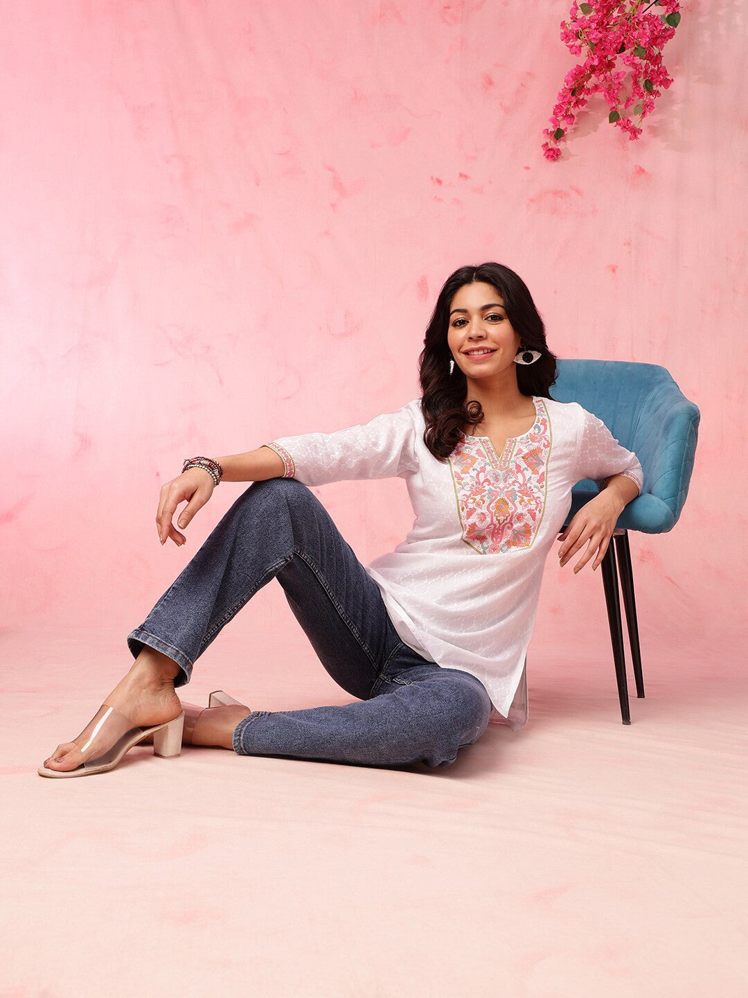 Women thread work kurta