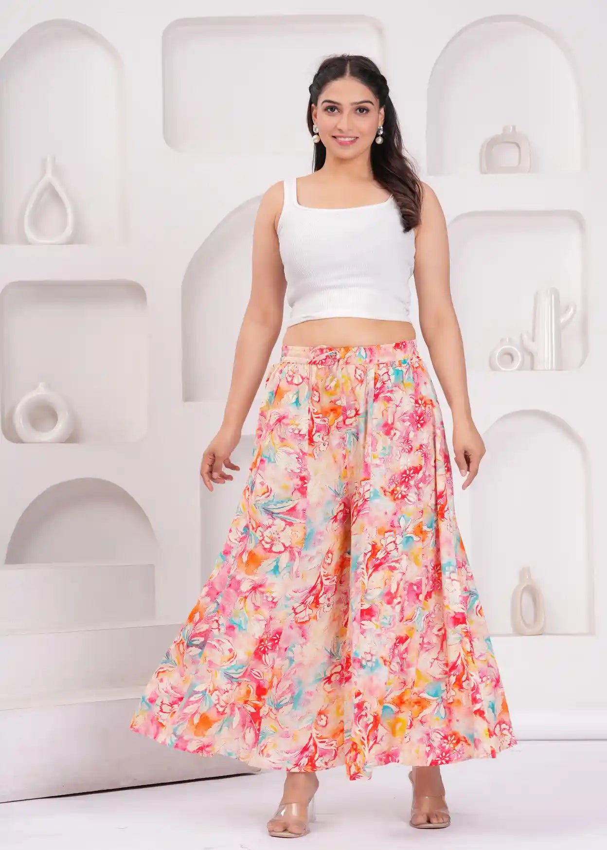 Floral Print Sharara