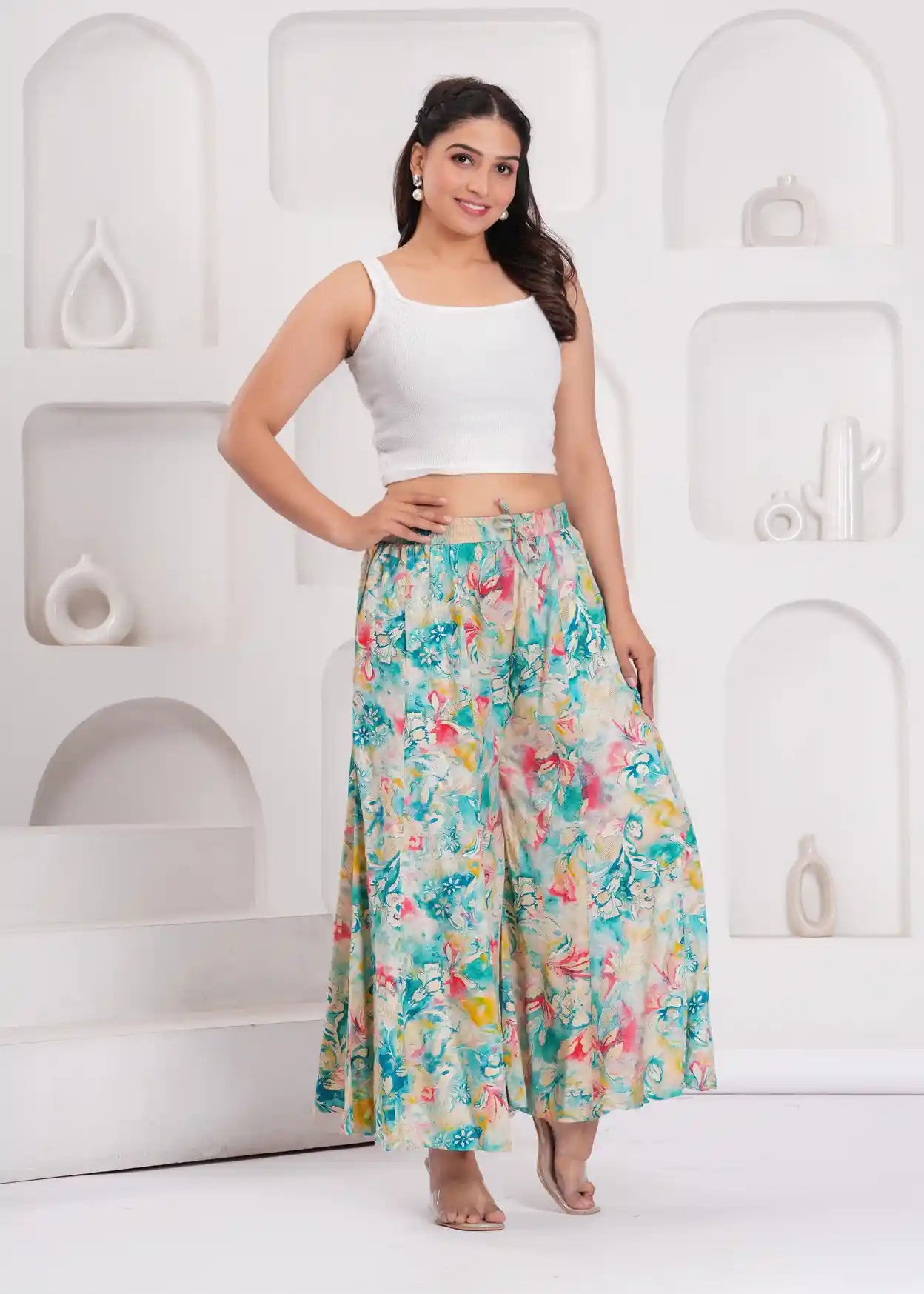 Floral Print Sharara