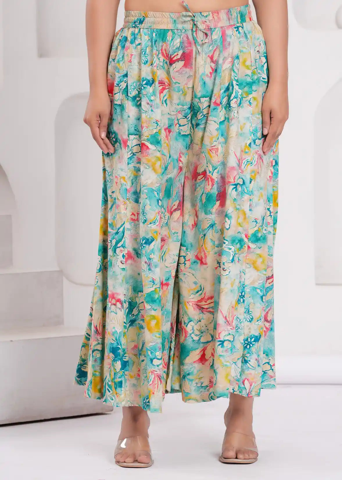 Floral Print Sharara