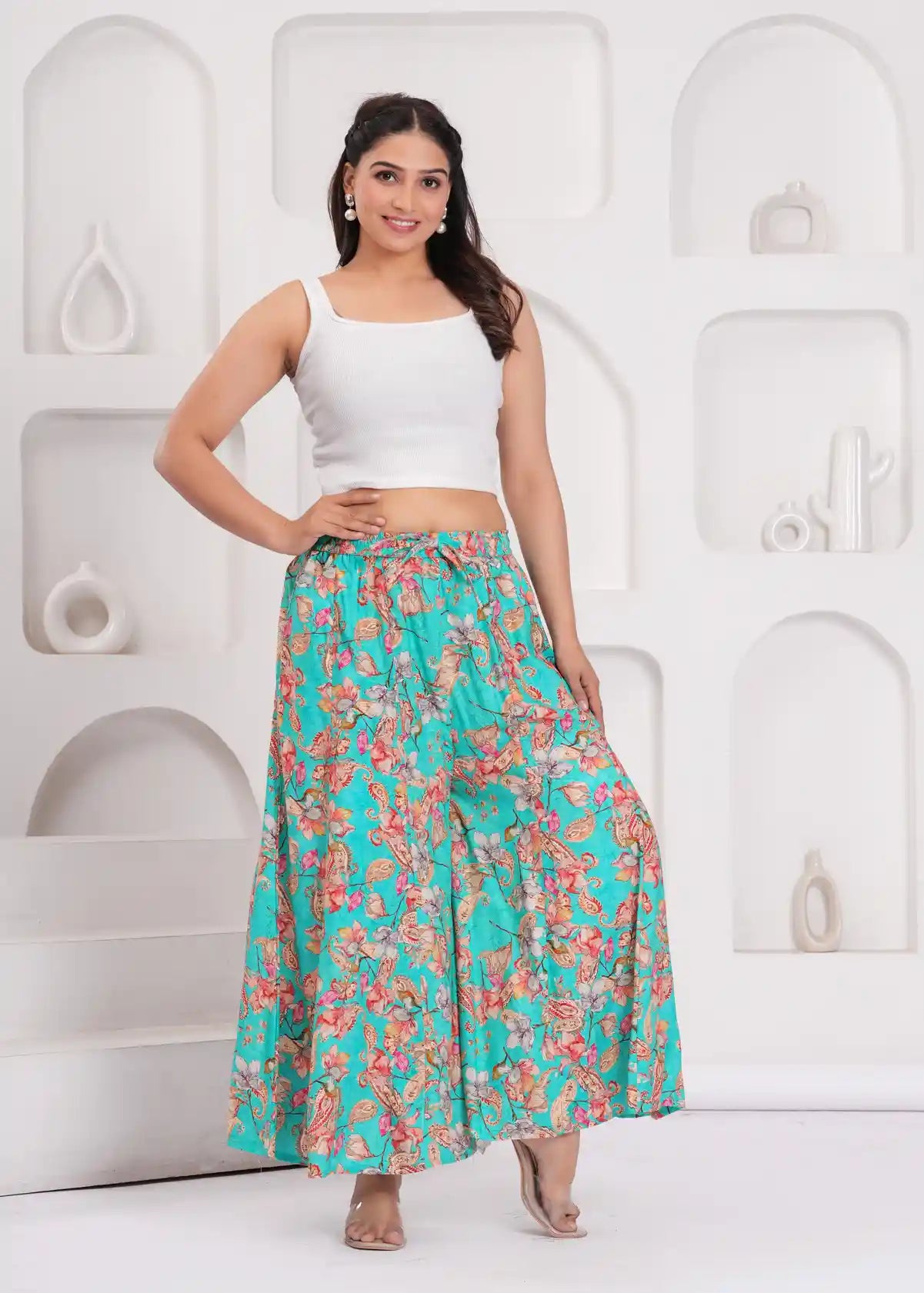 Floral Print Sharara