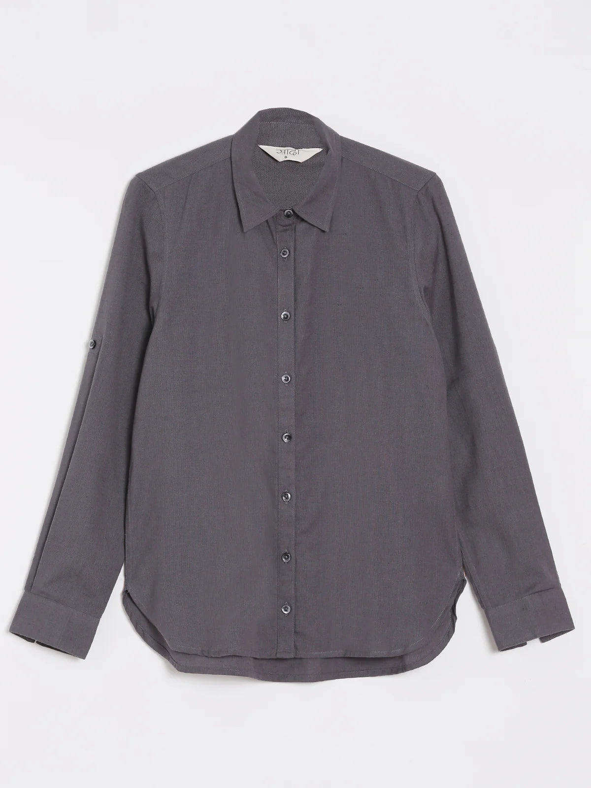 Slate Grey Linen Shirt