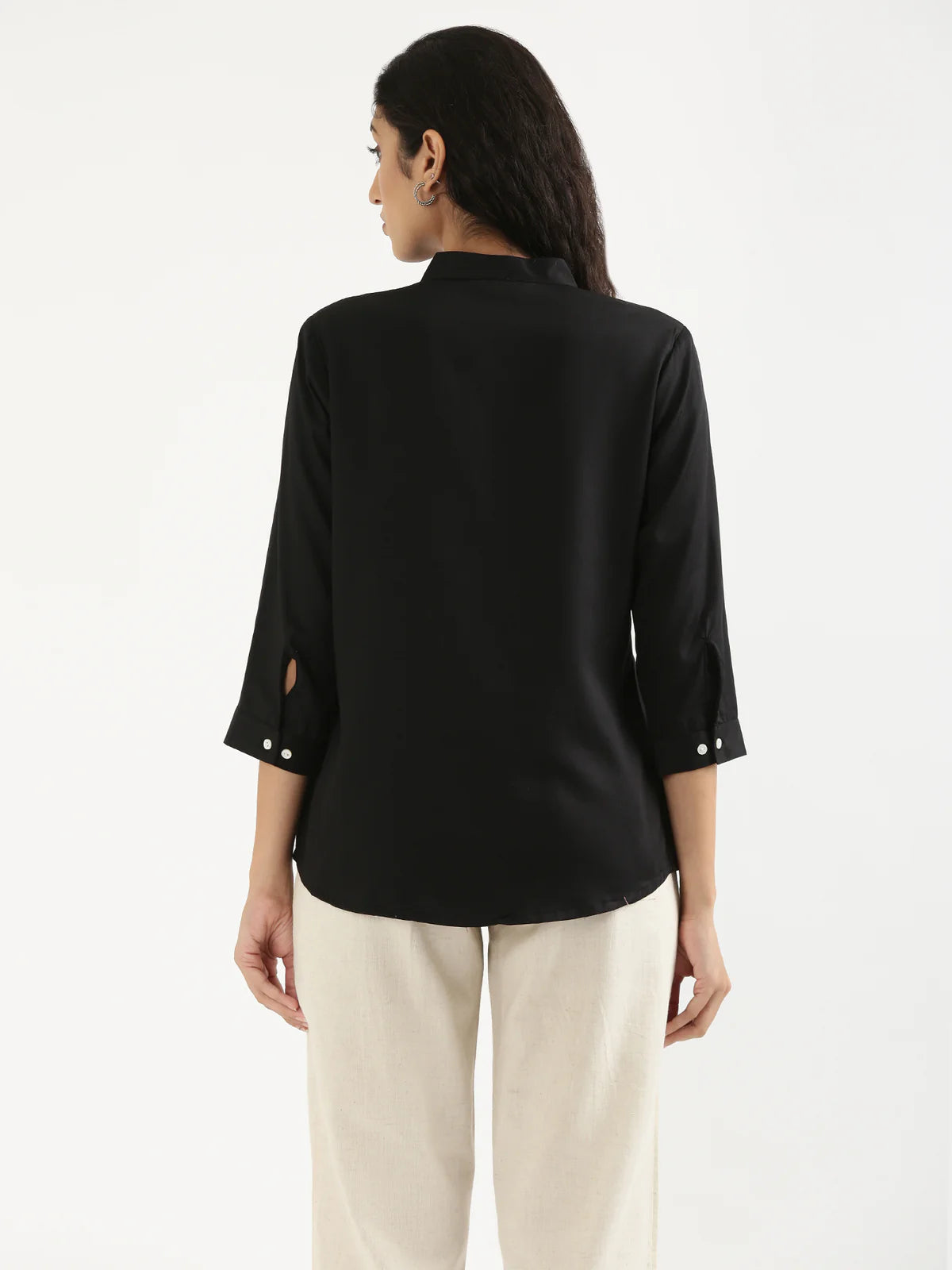Black Pleated Top