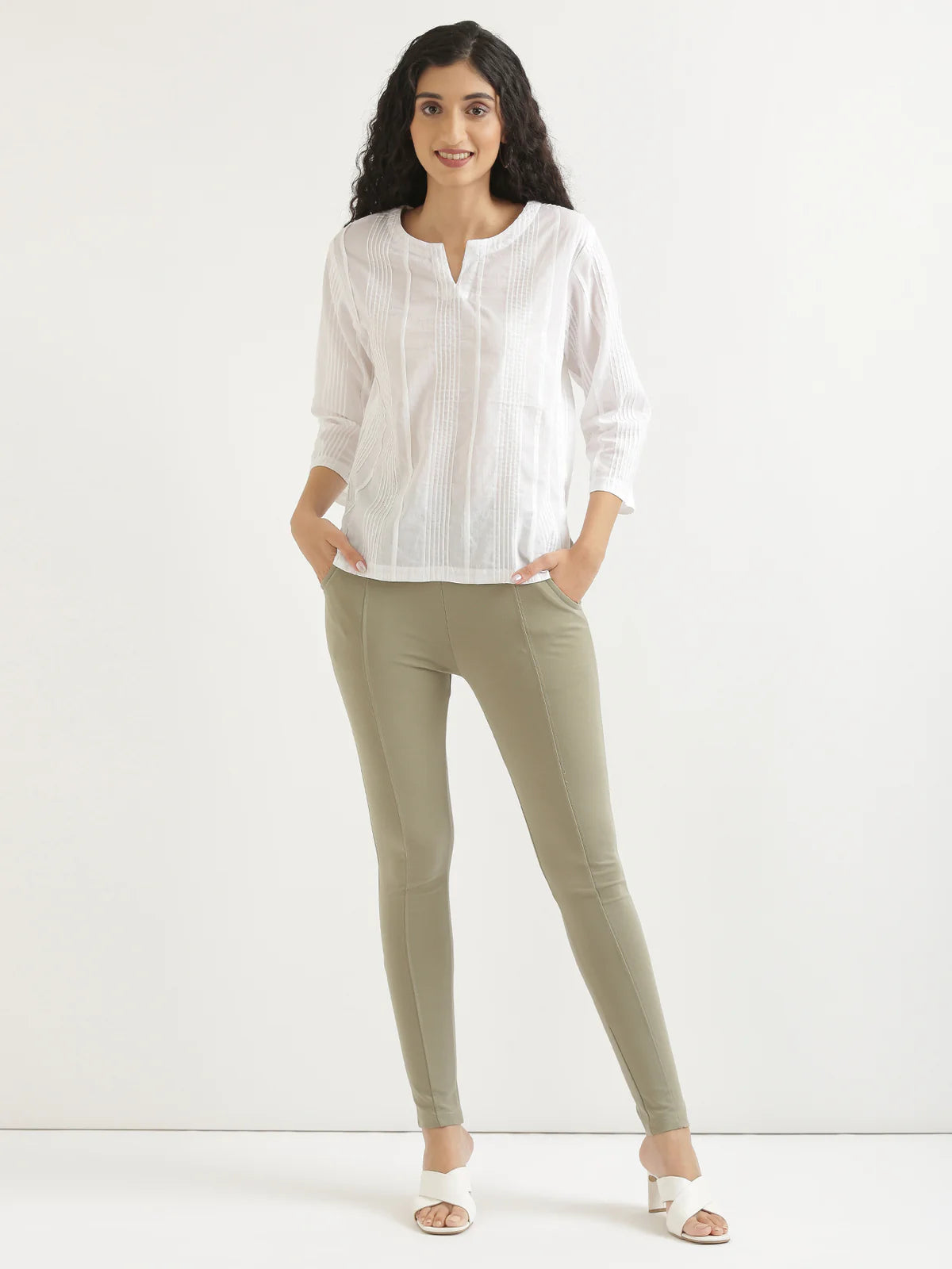 Mint Green Stretchable Pants