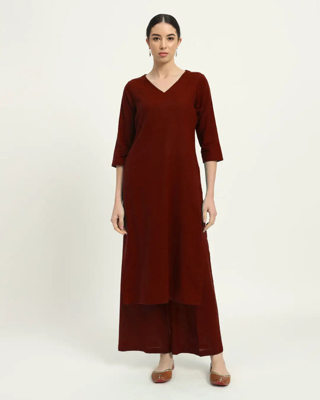 Russet Red Verve & Versatility Kurta