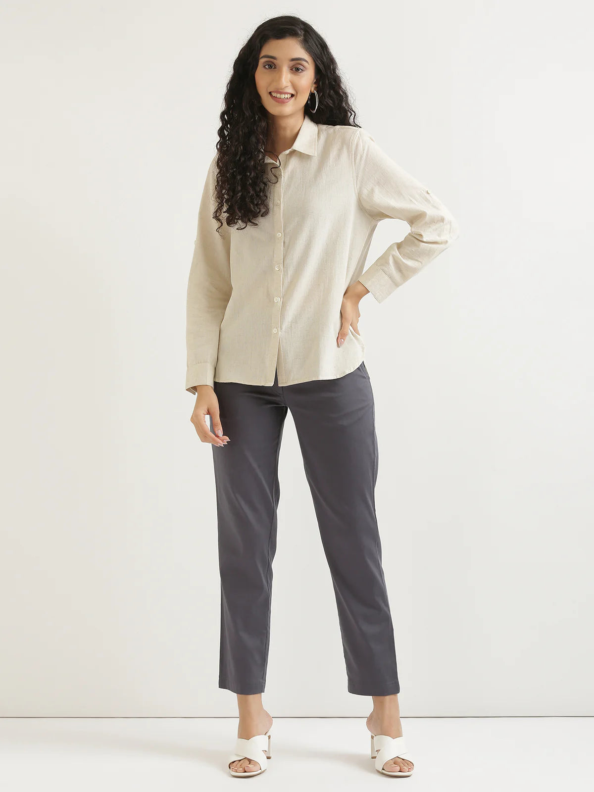 Ecru Linen Shirt