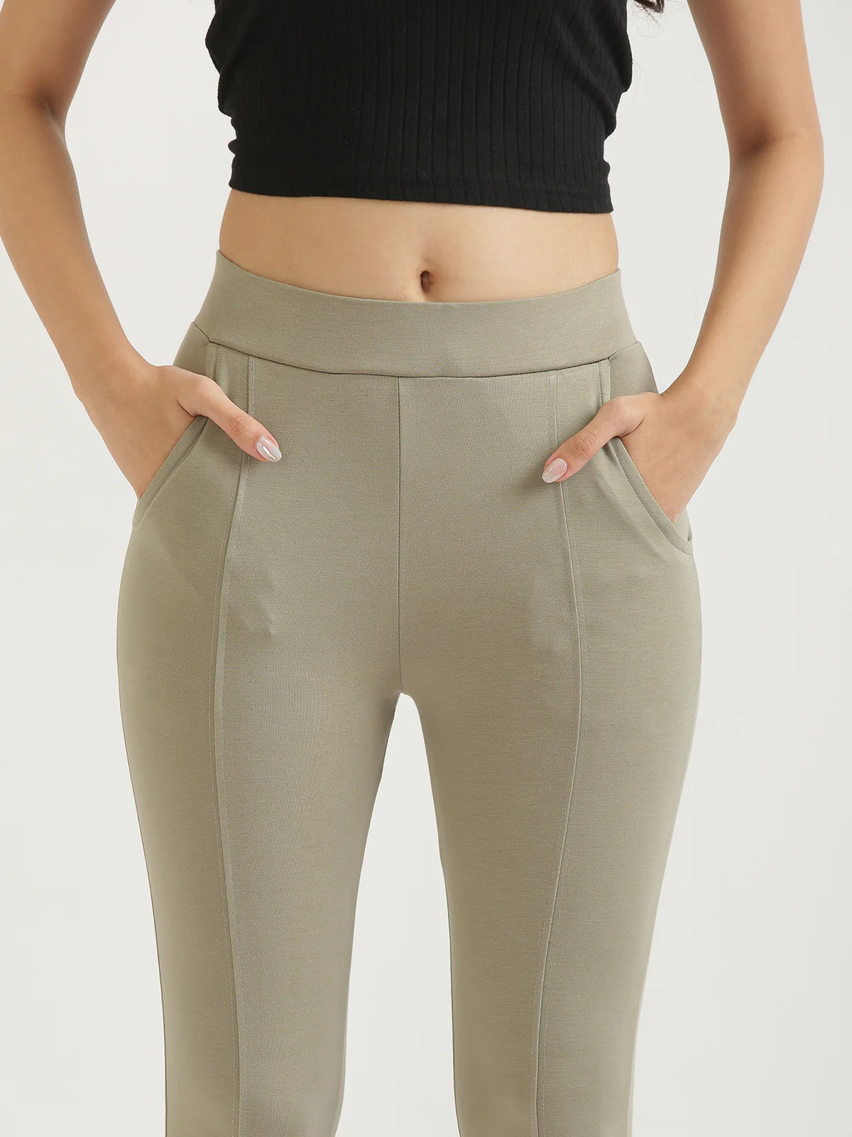 Mint Green Stretchable Pants