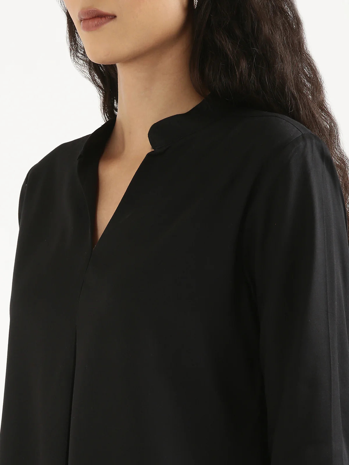 Black Pleated Top