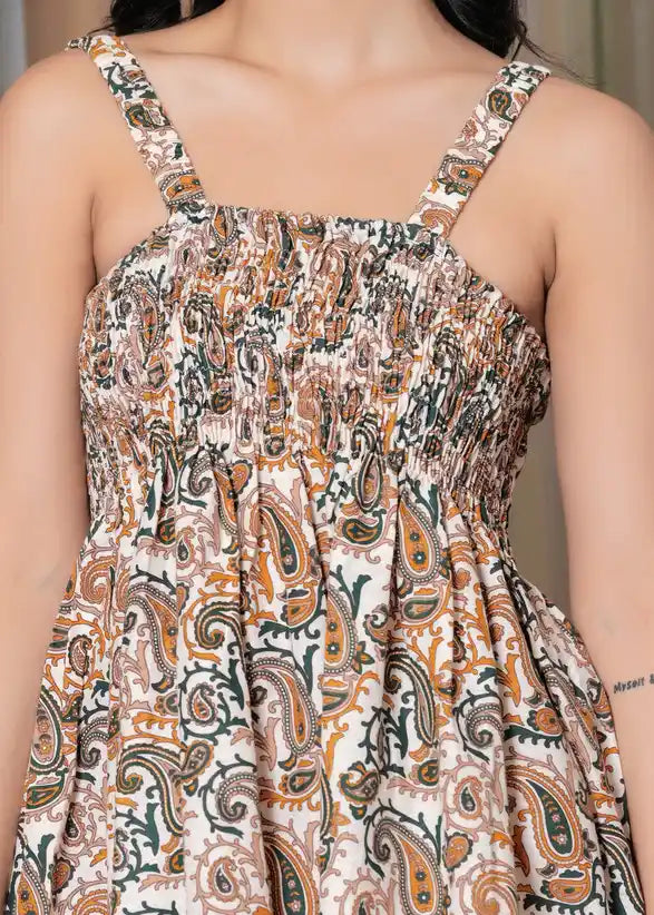 Printed short dress