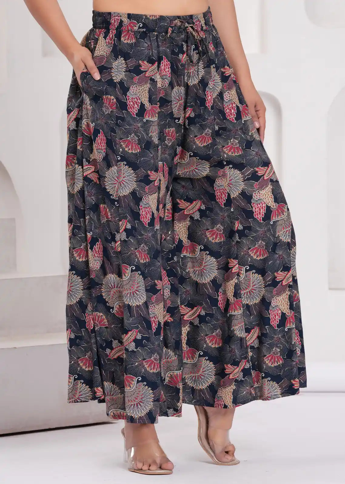 Floral print sharara