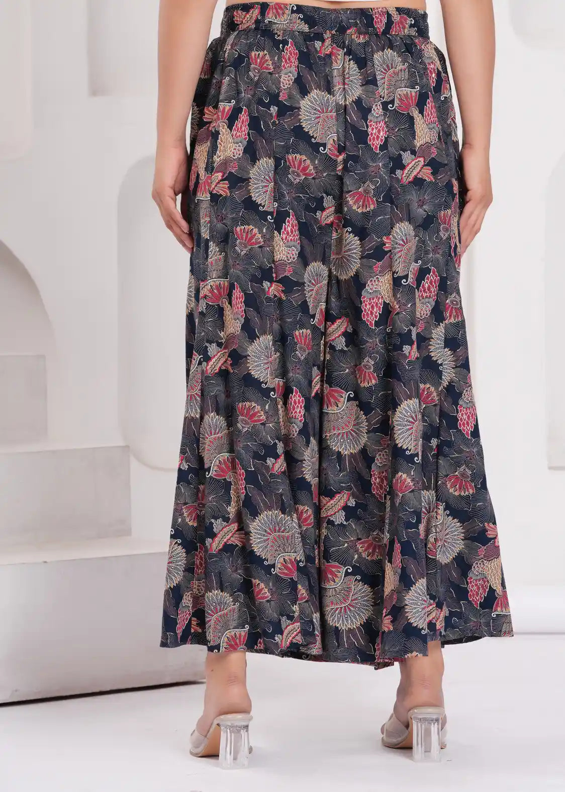 Floral print sharara